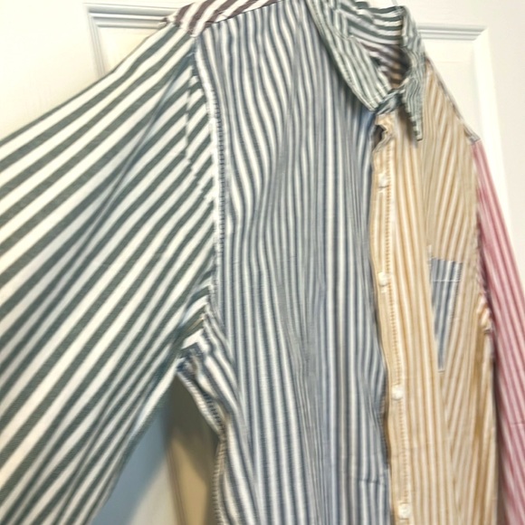 NWT PACSUN Pinstriped Button-Up Shirt - Long Sleeve Button Up - Size Large - Picture 4 of 7